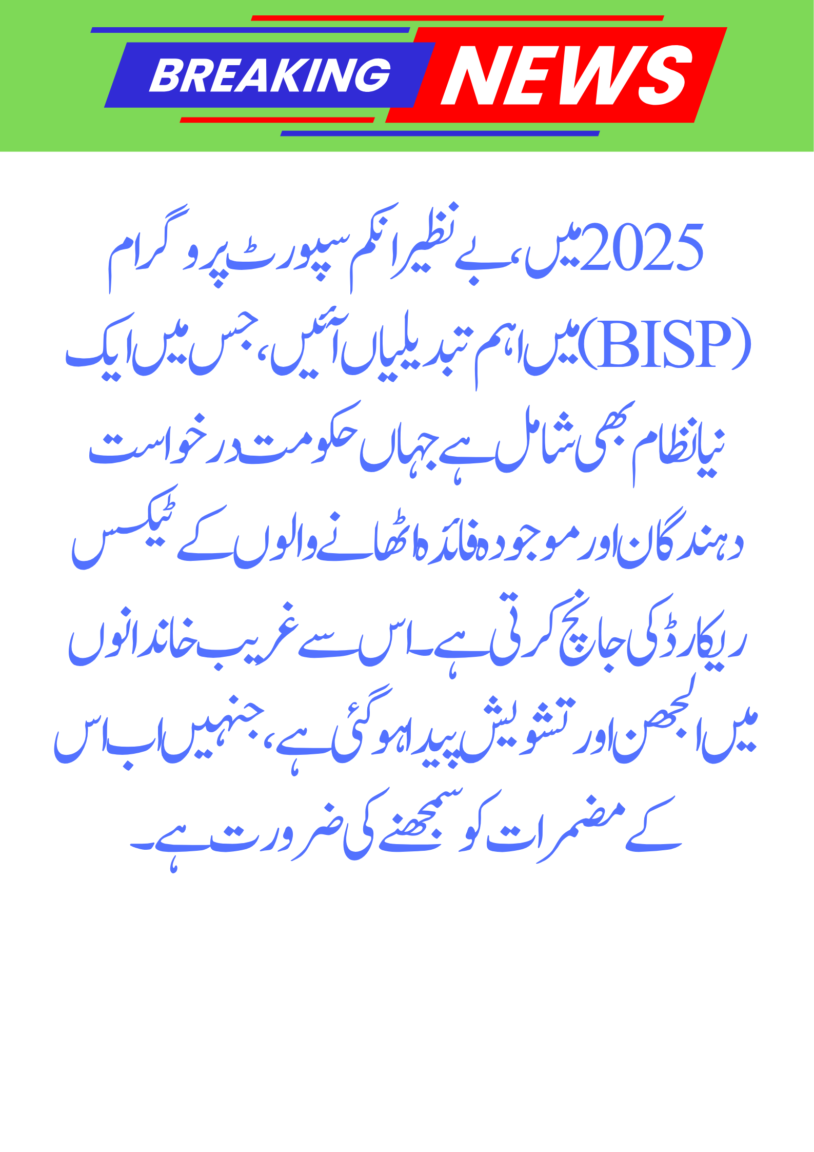 How Tax Records Are Affecting BISP Payments in 2025 – What Families Must Know