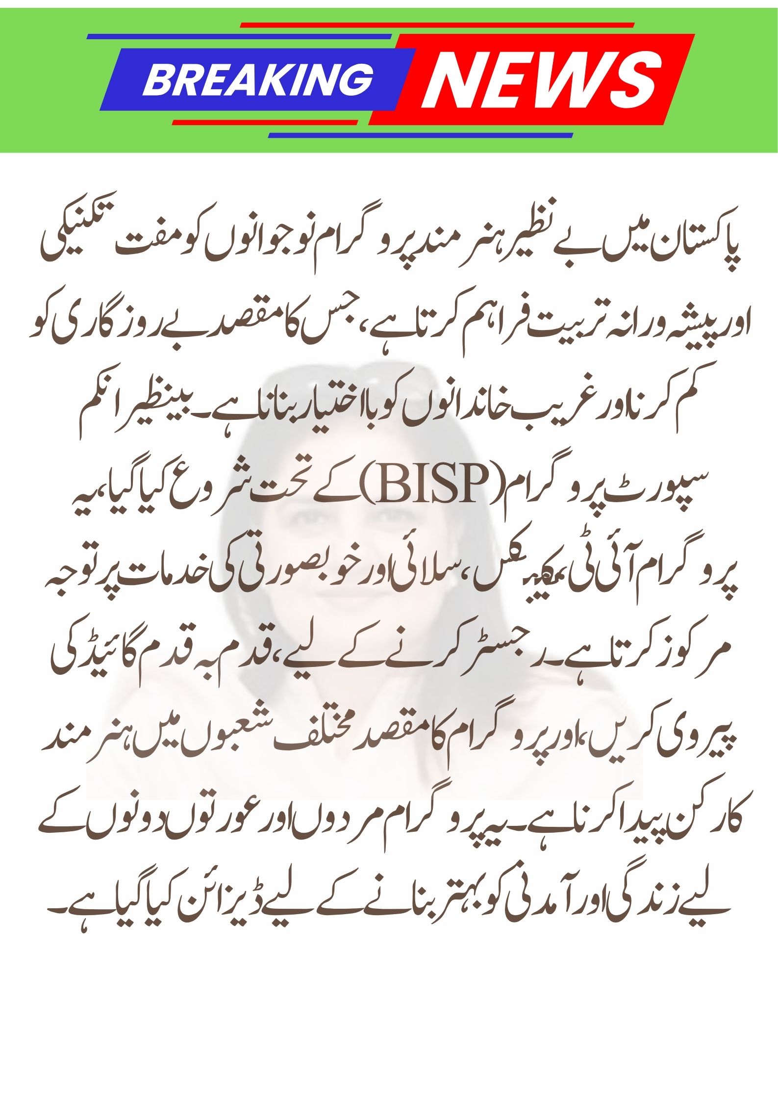 Benazir Hunarmand Program