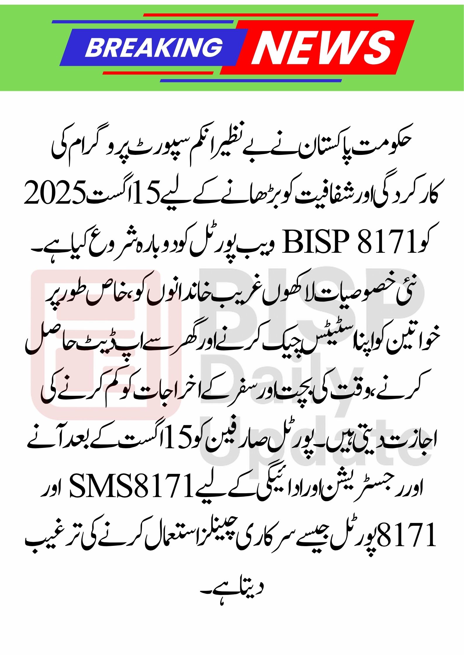 BISP 8171 Web Portal